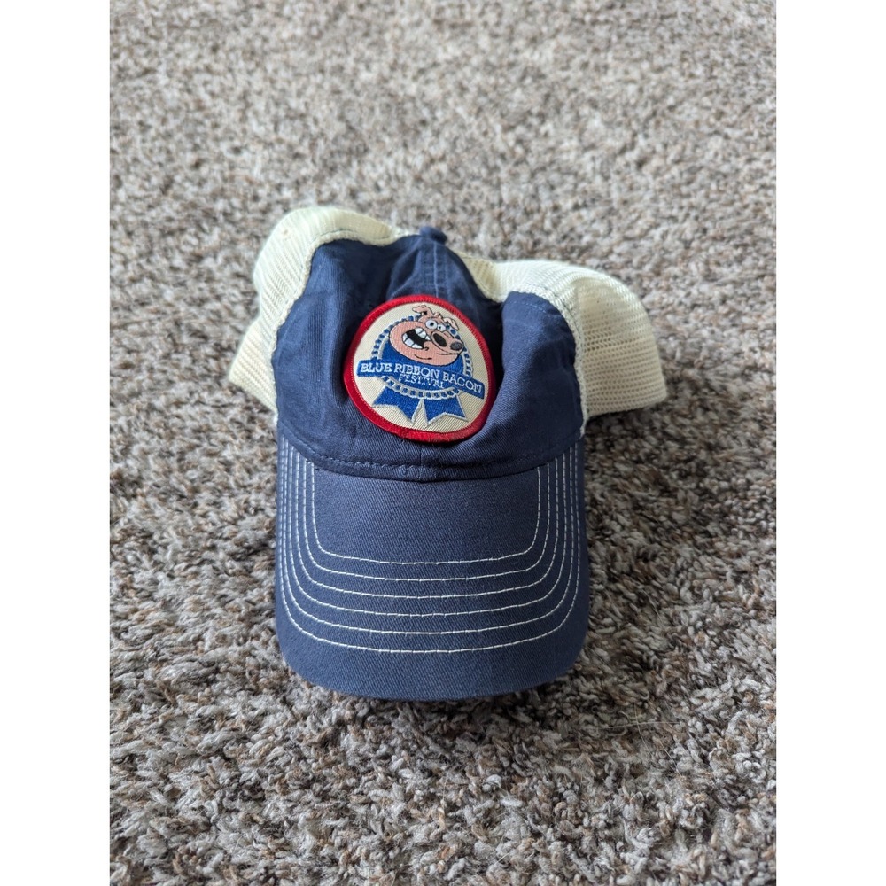 Blue Ribbon‎ Bacon Festival Blue Snapback Hat One Size